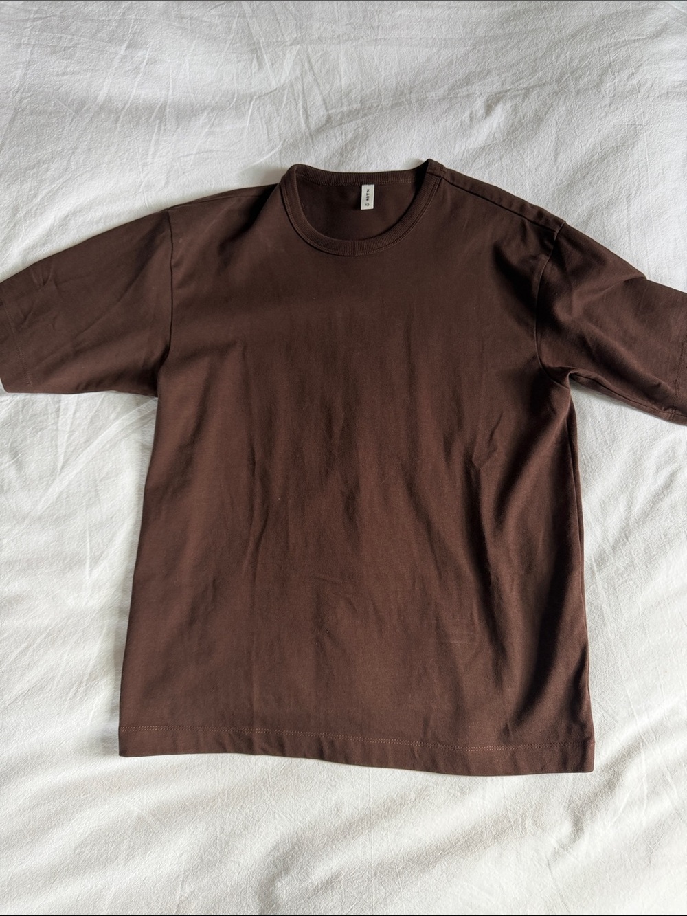 KOTN Men's Brown Short Sleeve Crewneck Tee - Minimal Everyday Shirt